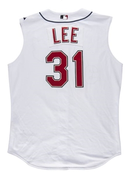 2007 Cliff Lee Game Worn Cleveland Indians Home Jersey